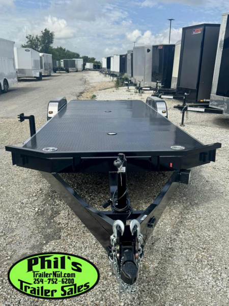 New 102 Ironworks 24' CHALLENGER EQUIPMENT HAULER 5200 LB AXLES SPLIT TAIL Equipment Trailer OPEN CAR HAULER