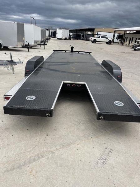 New 102 Ironworks 24' CHALLENGER EQUIPMENT HAULER 5200 LB AXLES SPLIT TAIL Equipment Trailer OPEN CAR HAULER