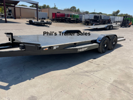 New 102 Ironworks 24' CHALLENGER EQUIPMENT HAULER 5200 LB AXLES SPLIT TAIL Equipment Trailer OPEN CAR HAULER