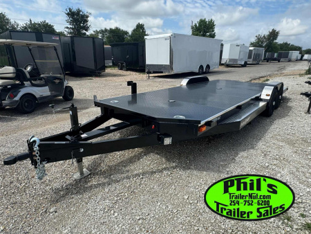 New 102 Ironworks 24' CHALLENGER EQUIPMENT HAULER 5200 LB AXLES SPLIT TAIL Equipment Trailer OPEN CAR HAULER