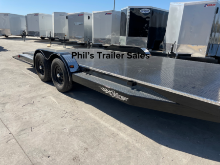 New 102 Ironworks 24' CHALLENGER EQUIPMENT HAULER 5200 LB AXLES SPLIT TAIL Equipment Trailer OPEN CAR HAULER