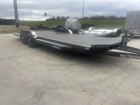 New 102 Ironworks 24' CHALLENGER EQUIPMENT HAULER 5200 LB AXLES SPLIT TAIL Equipment Trailer OPEN CAR HAULER