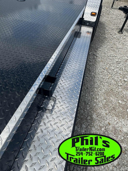 New 102 Ironworks 24' CHALLENGER EQUIPMENT HAULER 5200 LB AXLES SPLIT TAIL Equipment Trailer OPEN CAR HAULER