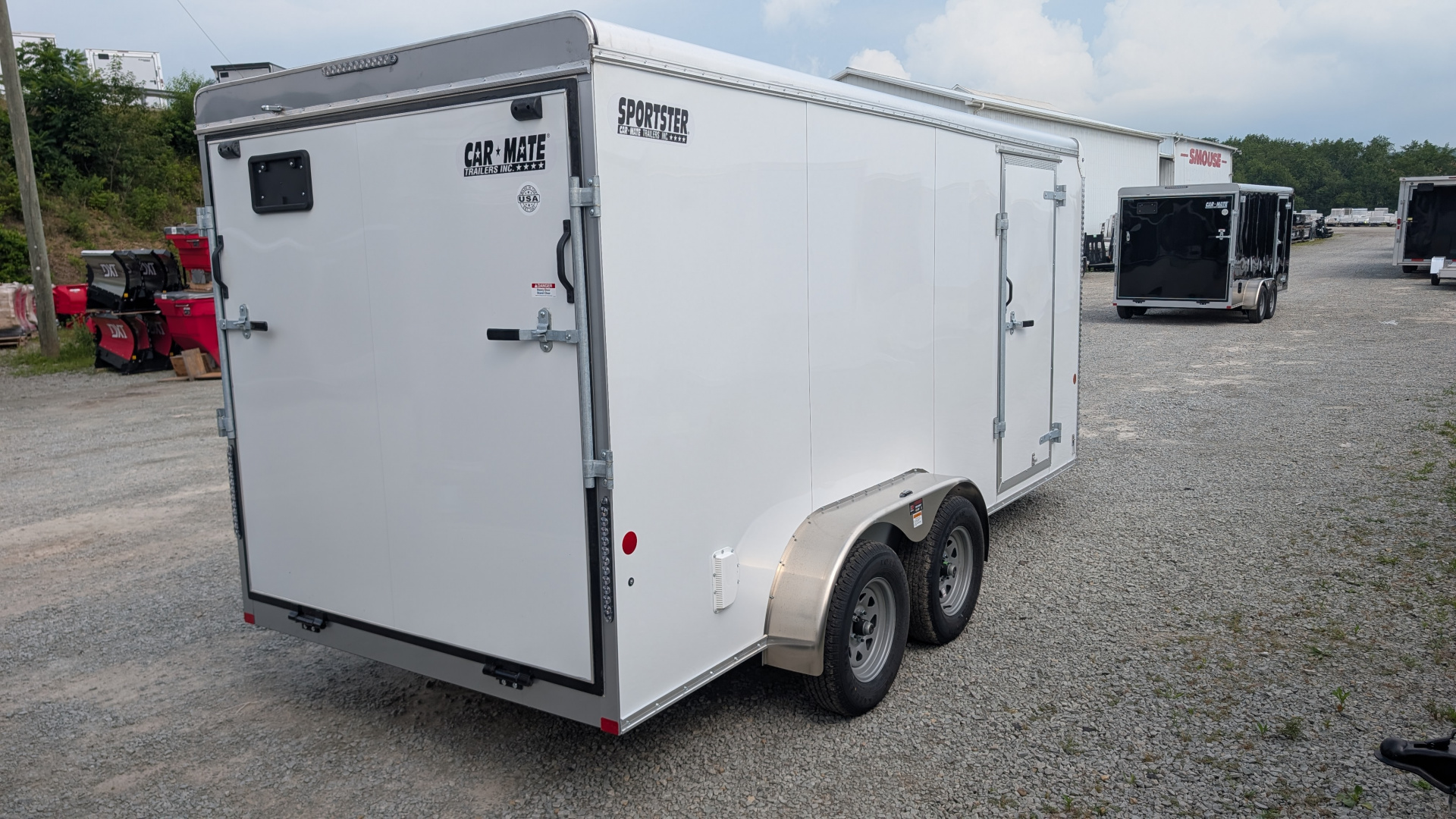 New 2026 Car Mate 7x14 HD Sportster Cargo Trailer w/ Ramp