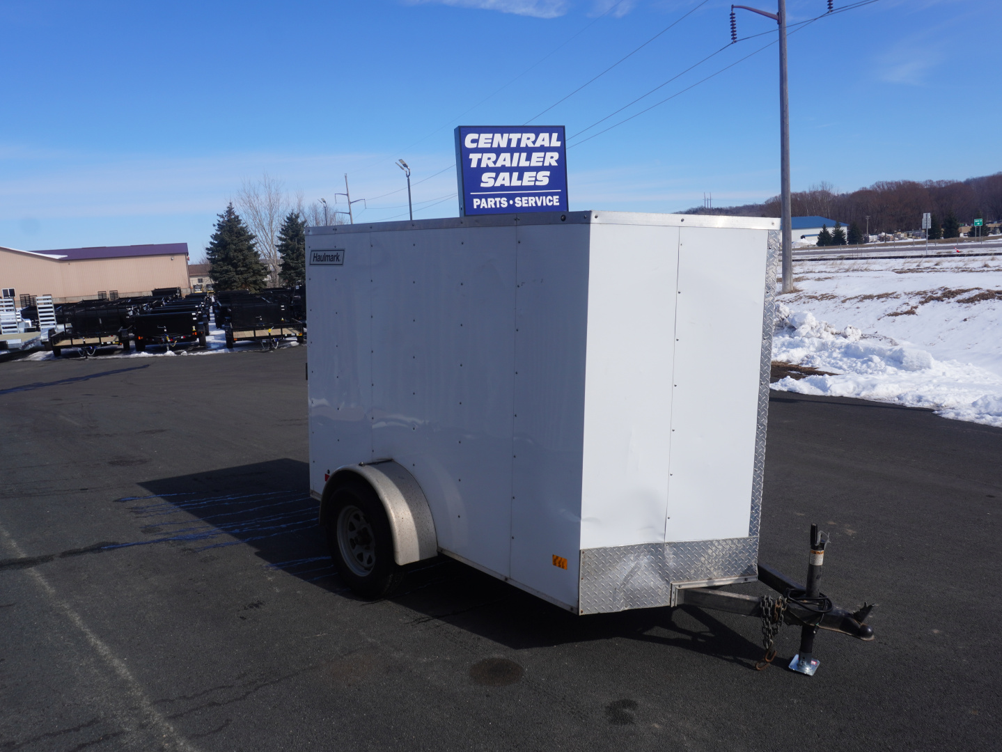 Used 2017 Haulmark 5x8 Cargo / Enclosed Trailer