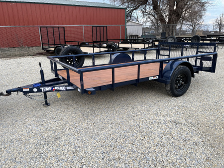 New 2026 77 x12' Dovetail Utility Trailer - Texas Bragg Trailers