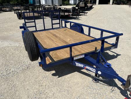 New 2026 77"x12' Dovetail Utility Trailer - Texas Bragg Trailers
