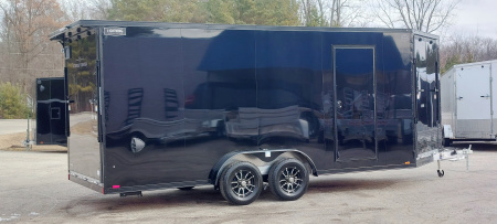 New 7.5 X 18 + 5 'VNOSE SNOWMOBILE ENCLOSED ALL ALUMINUM POLY COMPOSITE EXTERIOR LIGHTNING