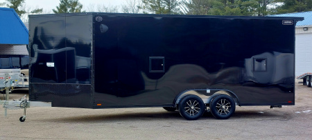 New 7.5 X 18 + 5 'VNOSE SNOWMOBILE ENCLOSED ALL ALUMINUM POLY COMPOSITE EXTERIOR LIGHTNING