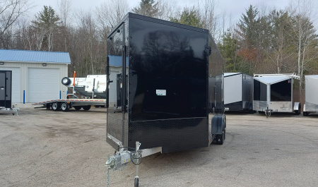 New 7.5 X 18 + 5 'VNOSE SNOWMOBILE ENCLOSED ALL ALUMINUM POLY COMPOSITE EXTERIOR LIGHTNING