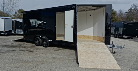 New 7.5 X 18 + 5 'VNOSE SNOWMOBILE ENCLOSED ALL ALUMINUM POLY COMPOSITE EXTERIOR LIGHTNING