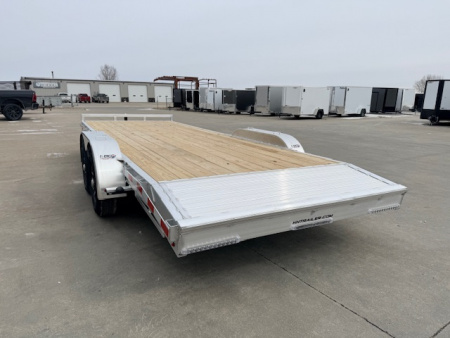 New 2026 H&H Aluminum 82"x18'+2' 10k Car Hauler Trailer