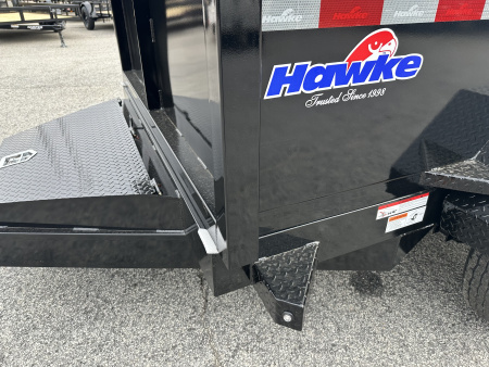 New 2026 HAWKE 6X10 10K TANDEM AXLE DUMP TRAILER 2' WALLS