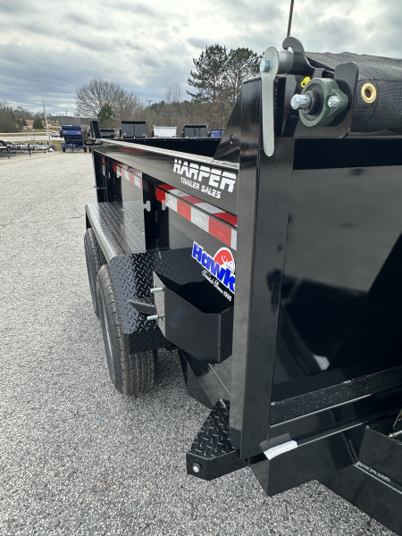 New 2026 HAWKE 6X10 10K TANDEM AXLE DUMP TRAILER 2' WALLS