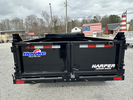 New 2026 HAWKE 6X10 10K TANDEM AXLE DUMP TRAILER 2' WALLS