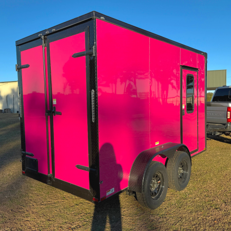 New 6X12TA Pink Dog Grooming Trailer