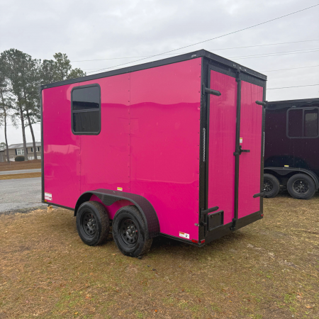 New 6X12TA Pink Dog Grooming Trailer