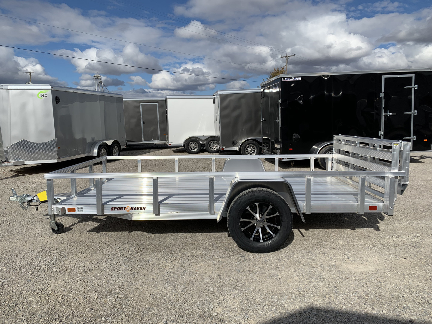 New 2026 Sport Haven AUT612D-F (6' X 12') 2.9K Single Axle Deluxe Utility Trailer