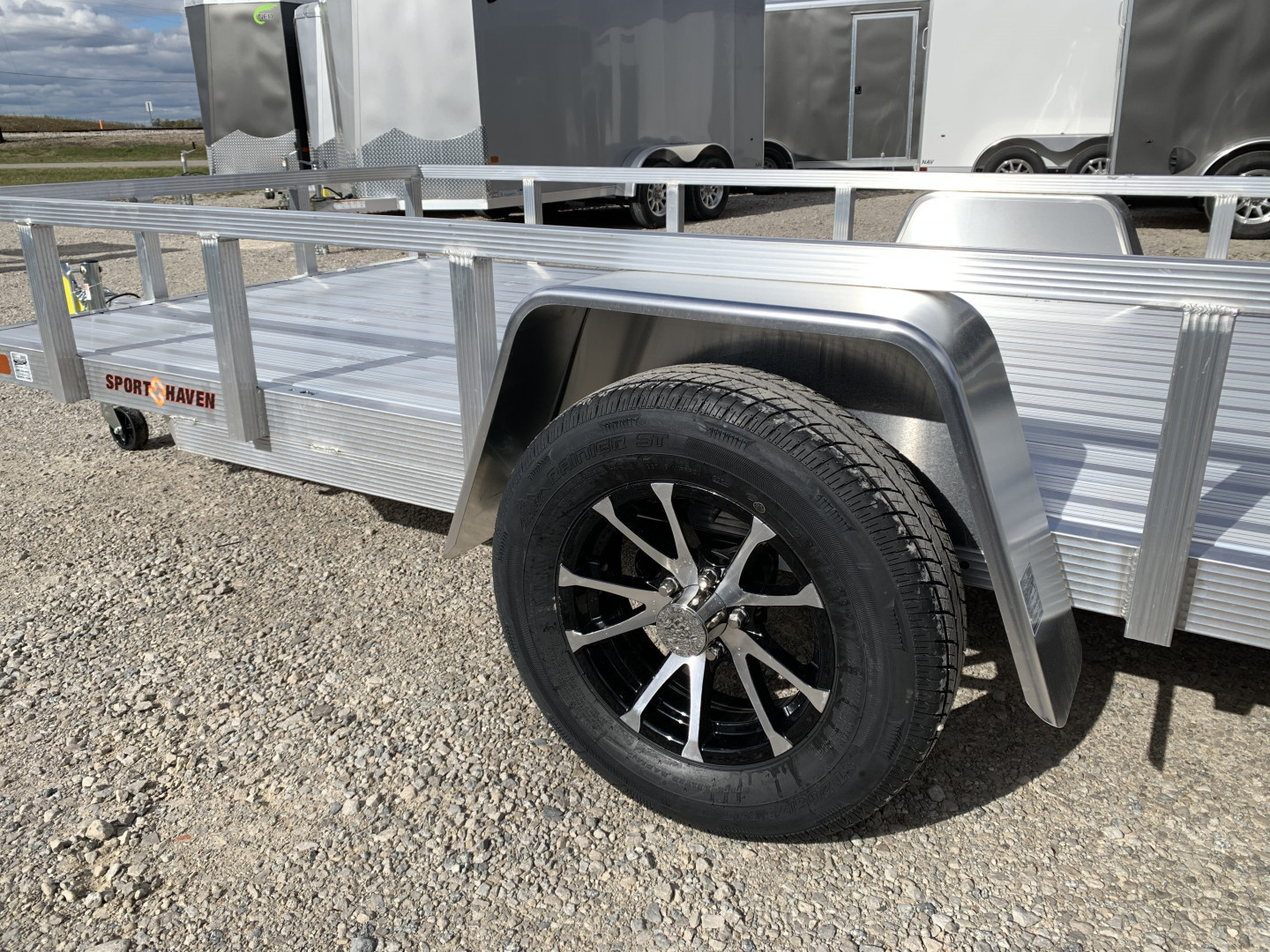 New 2026 Sport Haven AUT612D-F (6' X 12') 2.9K Single Axle Deluxe Utility Trailer