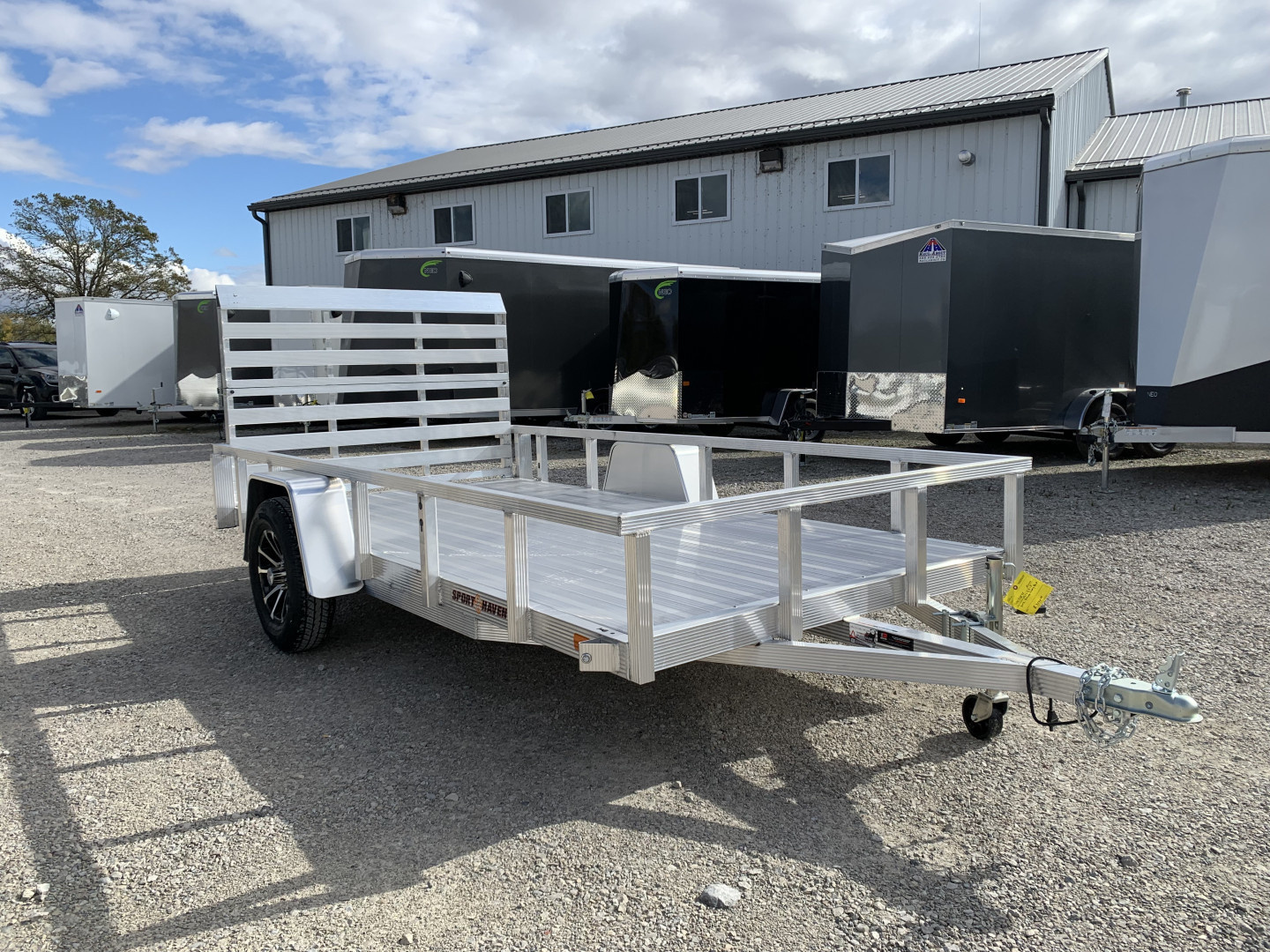 New 2026 Sport Haven AUT612D-F (6' X 12') 2.9K Single Axle Deluxe Utility Trailer