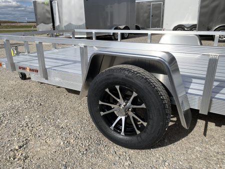 New 2026 Sport Haven AUT612D-F (6' X 12') 2.9K Single Axle Deluxe Utility Trailer