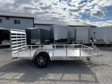 New 2026 Sport Haven AUT612D-F (6' X 12') 2.9K Single Axle Deluxe Utility Trailer