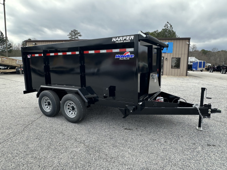 New 2026 HAWKE 6X12 10K TANDEM AXLE DUMP TRAILER 4' WALLS