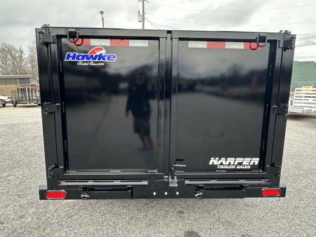 New 2026 HAWKE 6X12 10K TANDEM AXLE DUMP TRAILER 4' WALLS