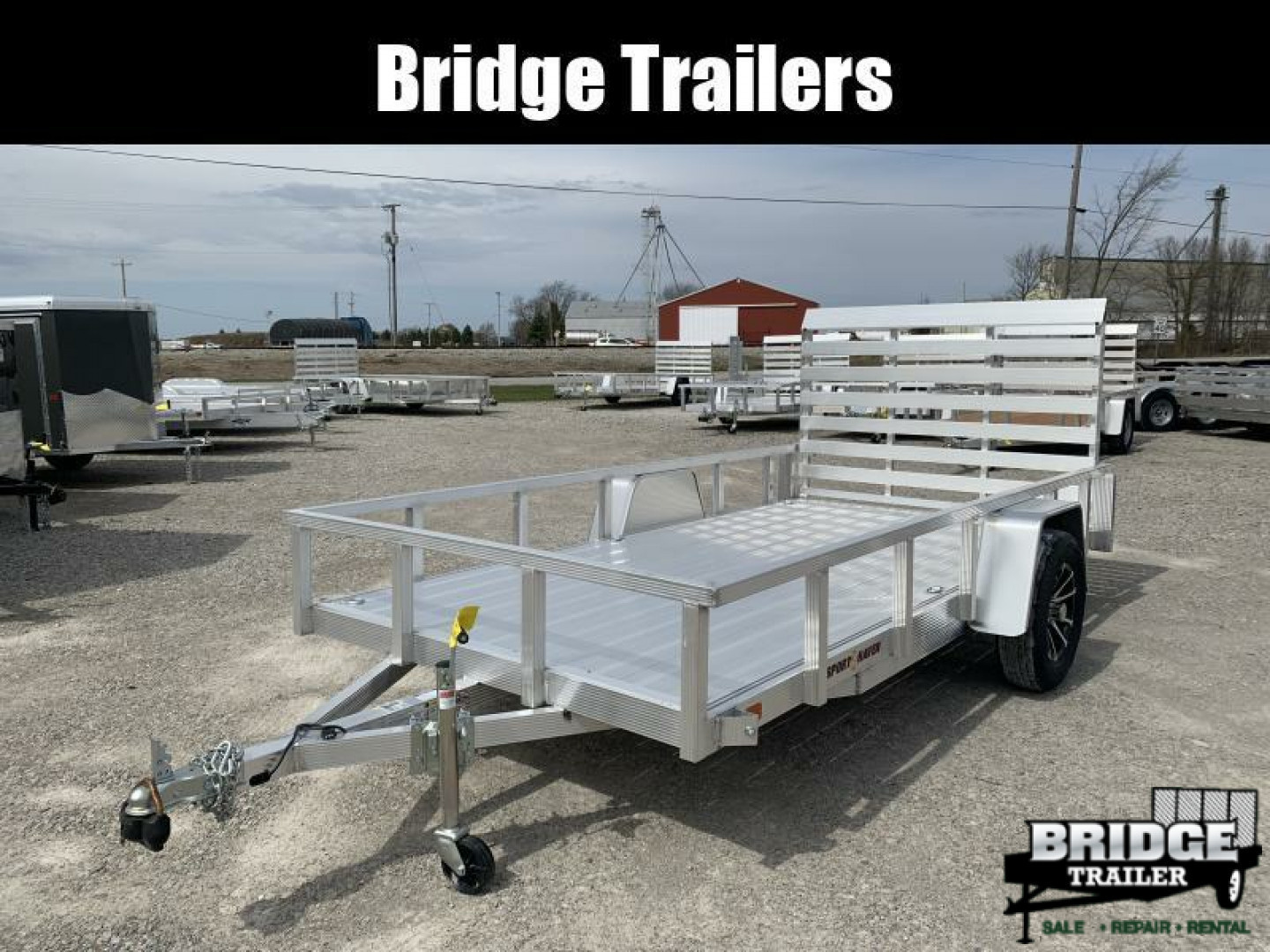 New 2026 Sport Haven AUT612D (6' X 12') 2.9K Aluminum Utility Trailer