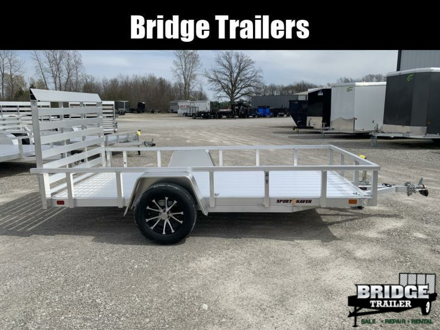 New 2026 Sport Haven AUT612D (6' X 12') 2.9K Aluminum Utility Trailer