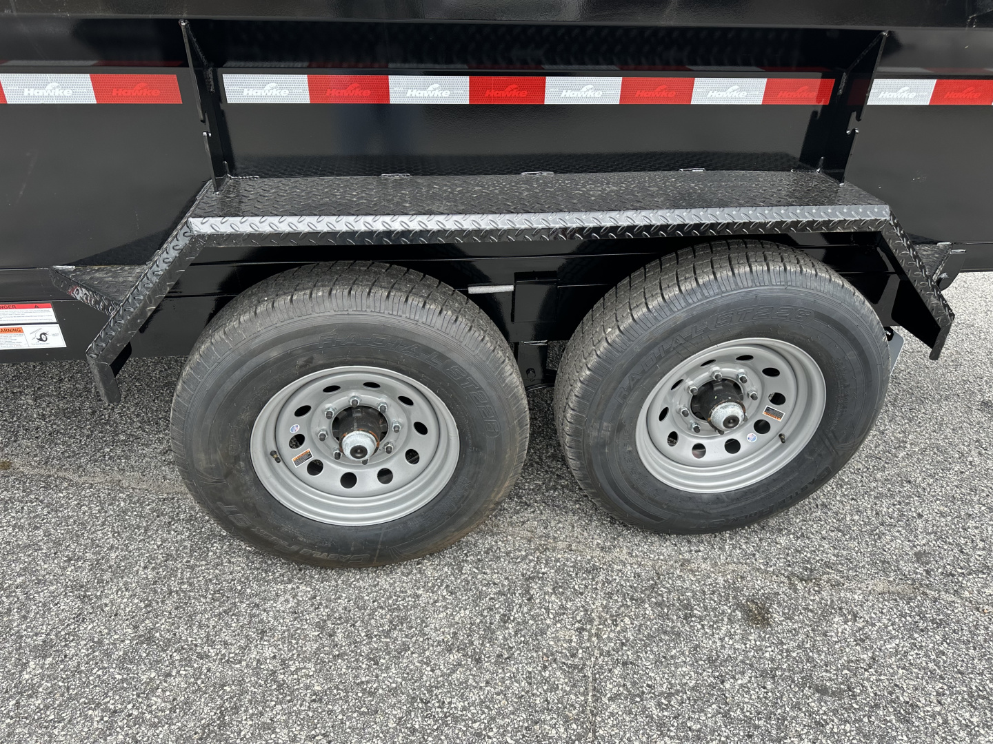 New 2026 HAWKE 7X12 12K TANDEM AXLE DUMP TRAILER 2' WALLS