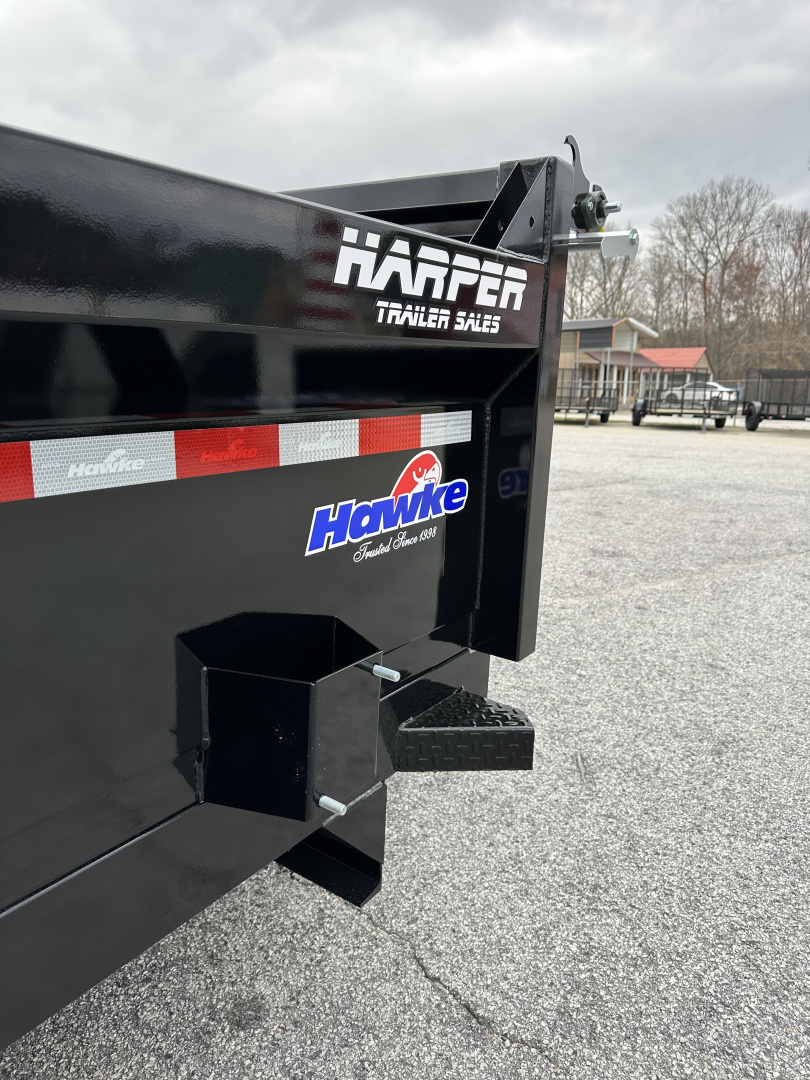 New 2026 HAWKE 7X12 12K TANDEM AXLE DUMP TRAILER 2' WALLS