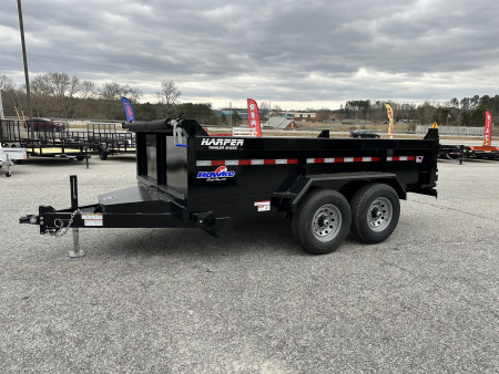 New 2026 HAWKE 7X12 12K TANDEM AXLE DUMP TRAILER 2' WALLS