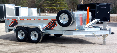 New 82 X 14 GALVANIZED DUMP 8 K AXLES SPARE INCLUDED 2026 TRIUMPH