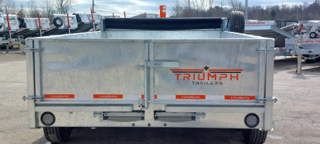 New 82 X 14 GALVANIZED DUMP 8 K AXLES SPARE INCLUDED 2026 TRIUMPH