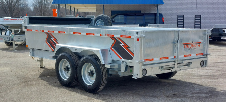 New 82 X 14 GALVANIZED DUMP 8 K AXLES SPARE INCLUDED 2026 TRIUMPH