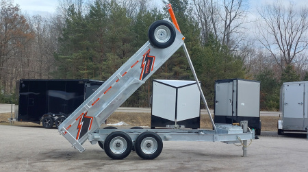 New 82 X 14 GALVANIZED DUMP 8 K AXLES SPARE INCLUDED 2026 TRIUMPH