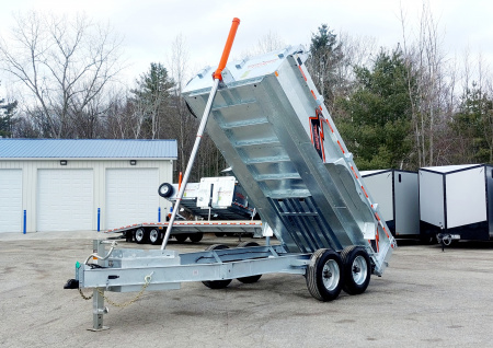 New 82 X 14 GALVANIZED DUMP 8 K AXLES SPARE INCLUDED 2026 TRIUMPH