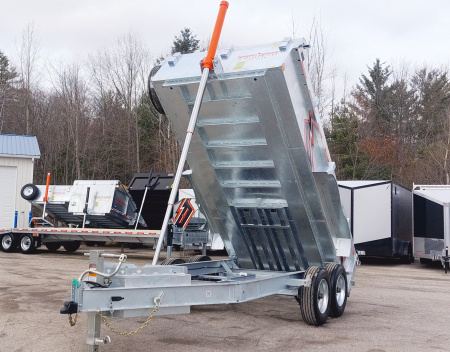 New 82 X 14 GALVANIZED DUMP 8 K AXLES SPARE INCLUDED 2026 TRIUMPH