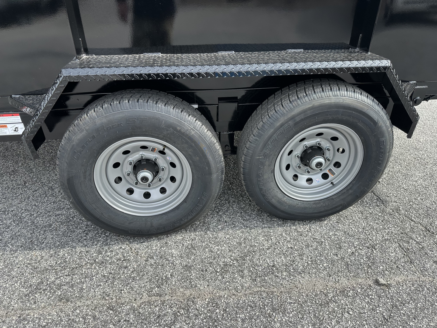 New 2026 HAWKE 7X12 12K TANDEM AXLE DUMP TRAILER 4' WALLS