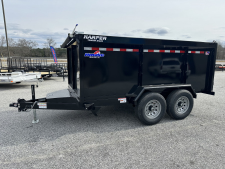 New 2026 HAWKE 7X12 12K TANDEM AXLE DUMP TRAILER 4' WALLS
