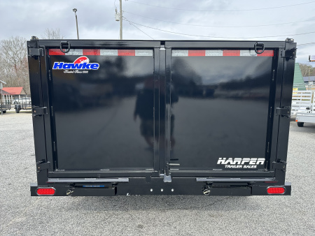 New 2026 HAWKE 7X12 12K TANDEM AXLE DUMP TRAILER 4' WALLS