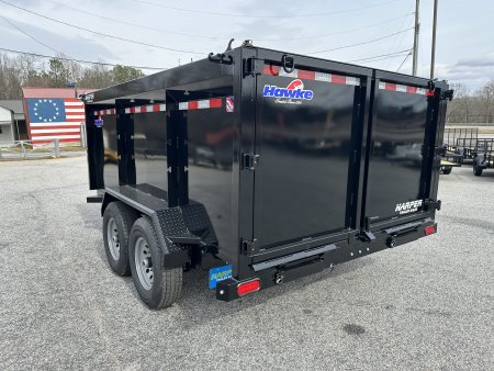 New 2026 HAWKE 7X12 12K TANDEM AXLE DUMP TRAILER 4' WALLS