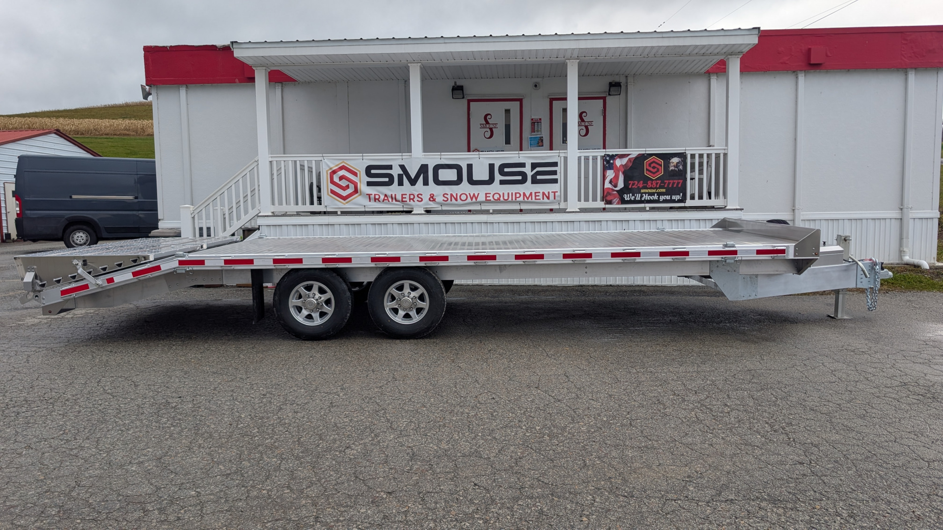 New 2026 EBY 24'6" ALL ALUMINUM Deckover Tagalong w/ 50/50 Fold Flat Ramps
