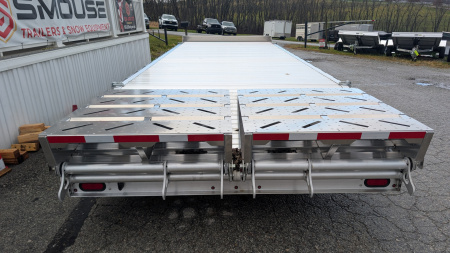 New 2026 EBY 24'6" ALL ALUMINUM Deckover Tagalong w/ 50/50 Fold Flat Ramps
