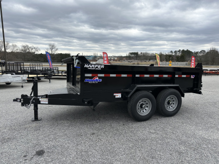 New 2026 HAWKE 7X12 14K TANDEM AXLE DUMP TRAILER 2' WALLS