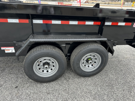 New 2026 HAWKE 7X12 14K TANDEM AXLE DUMP TRAILER 2' WALLS
