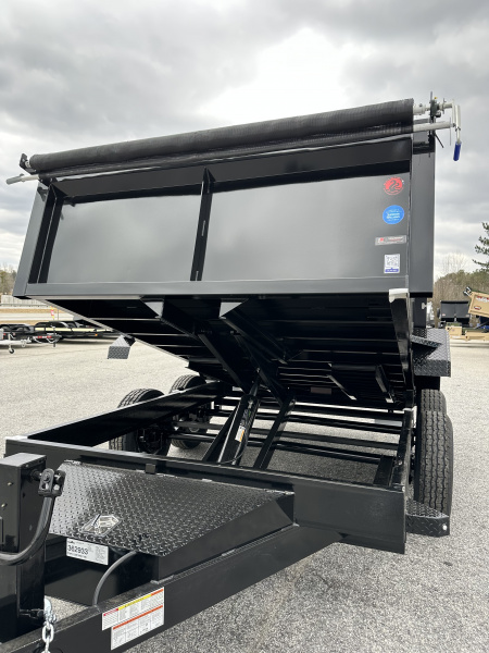 New 2026 HAWKE 7X12 14K TANDEM AXLE DUMP TRAILER 2' WALLS
