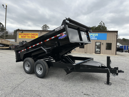 New 2026 HAWKE 7X12 14K TANDEM AXLE DUMP TRAILER 2' WALLS