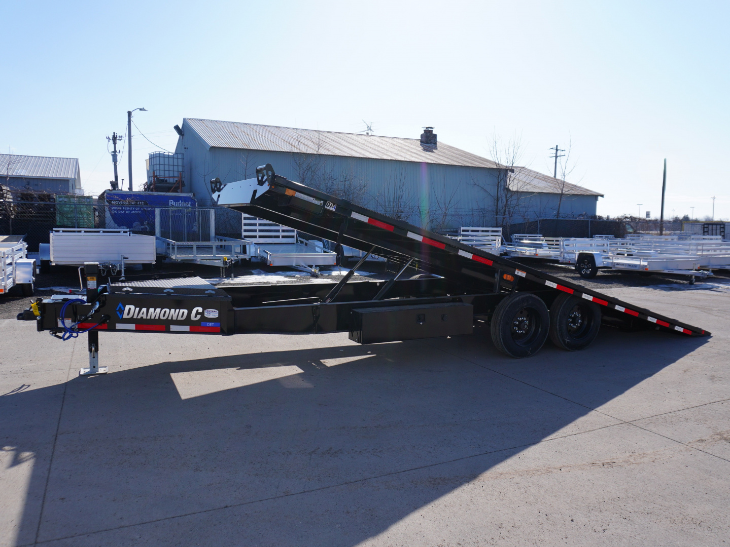 New 2026 Diamond C Trailers DET207 22ft Deckover Tilt Trailer